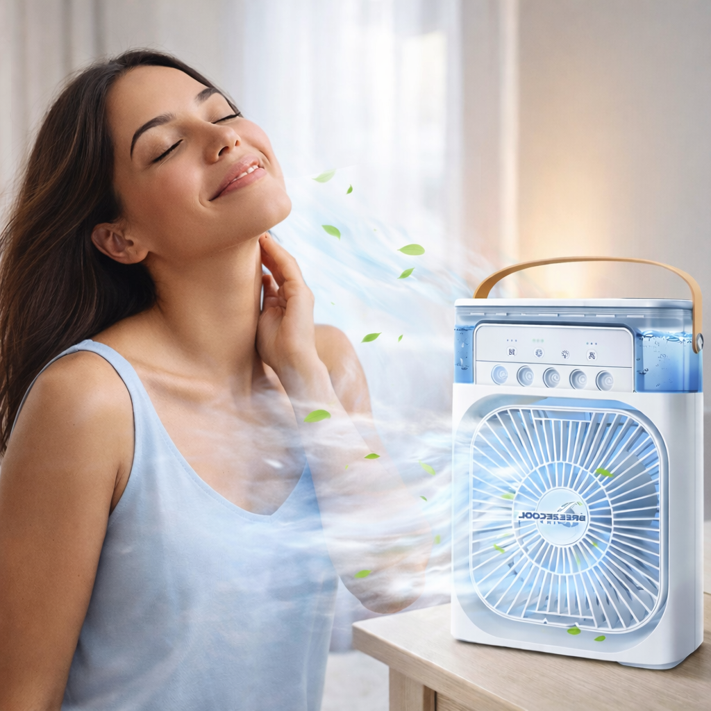 BreezeCool Pro™ – Enfriador Portátil 3 en 1